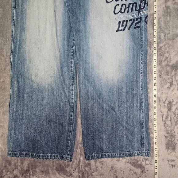 Ecko Unltd Baggy Jeans with Embroidered Logo Men's size 40 Y2K Skater Hip Hop - Picture 9 of 16